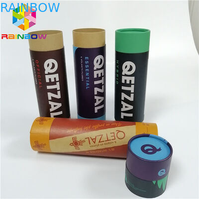 Tea Dry Fruit Packaging Paper Box Packaging Custom Recyclable Push Up Kraft Tube