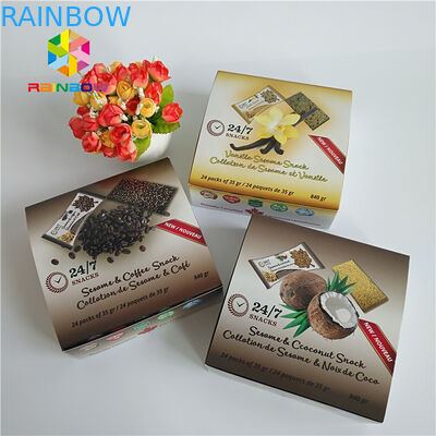 Rectangle Folding Hologram Paper Packaging Box For Cosmetics Eyelash Brush Facial Mask