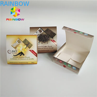 Rectangle Folding Hologram Paper Packaging Box For Cosmetics Eyelash Brush Facial Mask