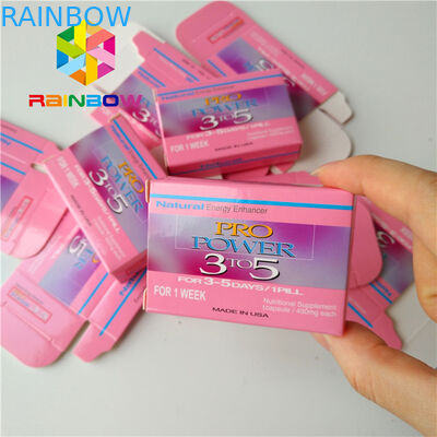 Rectangle Folding Hologram Paper Packaging Box For Cosmetics Eyelash Brush Facial Mask