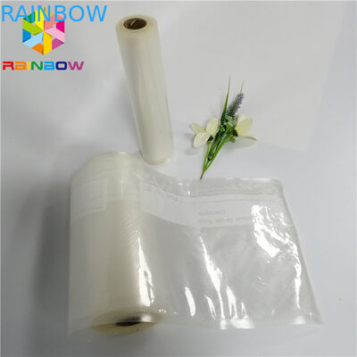 Laminated Heat Seal Food Packaging Films Custom Printed Clear Plastic Vacuum Sealing