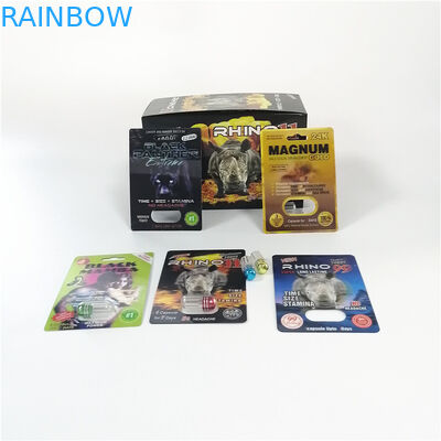 Red Rhino 69 Penis Enlargement Capsules Jar Bullet Sex Pills Plastic Medicine Pack