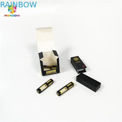 Hot Stamping Custom Printed Paper Boxes Recycled For 1ml Vape Cartridge Carts