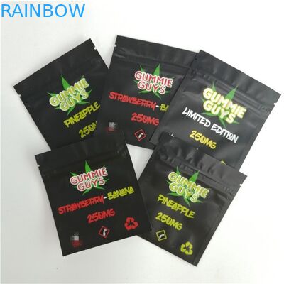 Resealable Aluminum Foil Zip Lock Bag Food Moisture Proof Three - Side Sealed