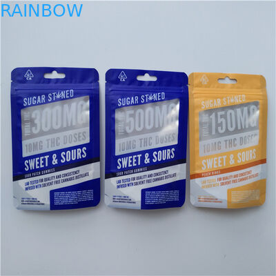 Resealable Aluminum Foil Zip Lock Bag Food Moisture Proof Three - Side Sealed