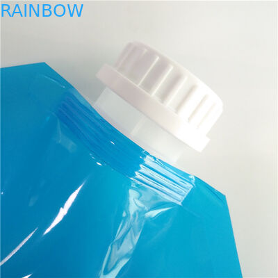 Outdoor Liquid Storage Bags , Drinking Water Stand Up Spout Pouch With Handle