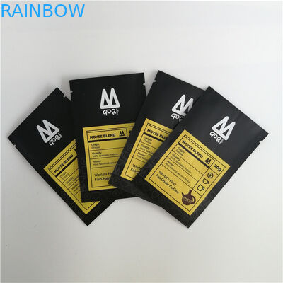 Smell Proof Cosmetic Packaging Bag Three Side Seal Seeds Pack Sachet Matte Mylar Foil