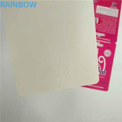 UV Effect Pink Pussycat Paper Cards Capsule Blister Packaging With Container Bullet