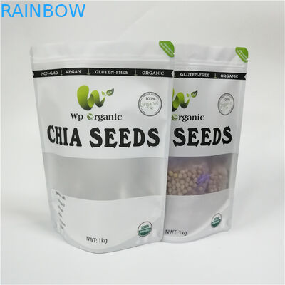 Smell Proof Snack Bag Packaging Cookie Dough Puff Pouches With Front Foggy Windows