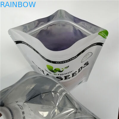 Smell Proof Snack Bag Packaging Cookie Dough Puff Pouches With Front Foggy Windows