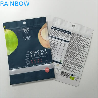 Smell Proof Snack Bag Packaging Cookie Dough Puff Pouches With Front Foggy Windows