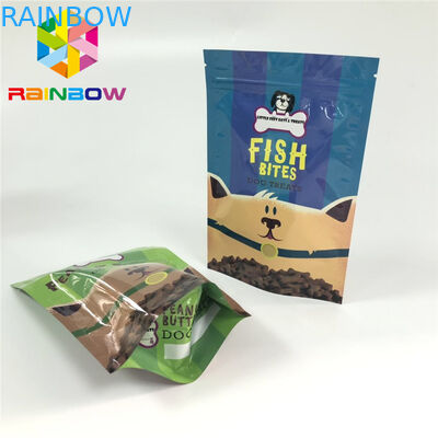 Mylar k Plastic Pouches Packaging Pet Feed Treats Bags Gravnre Printing