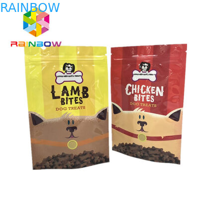 Mylar k Plastic Pouches Packaging Pet Feed Treats Bags Gravnre Printing