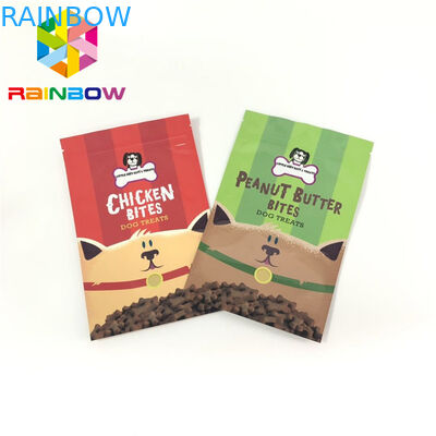 Mylar k Plastic Pouches Packaging Pet Feed Treats Bags Gravnre Printing