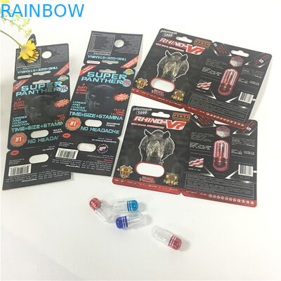 9x / X / Black Panther Blister Pack Packaging For Male Enhancement Capsule Pill