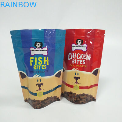 k Foil Pouch Packaging Pet Food Bag 120 Micron Thickness With Clear Window