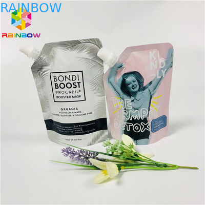 Doypack Food Grade Stand Up Pouches Reusable Cleansing Gel Facial Liquid Mask Packing