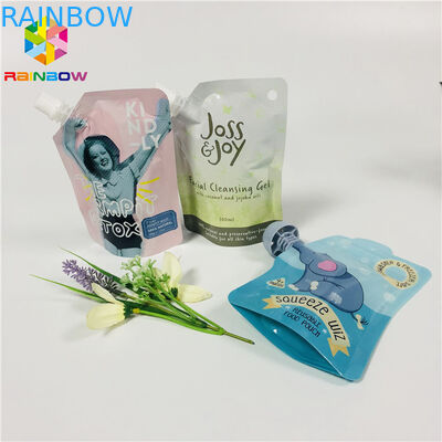 Doypack Food Grade Stand Up Pouches Reusable Cleansing Gel Facial Liquid Mask Packing