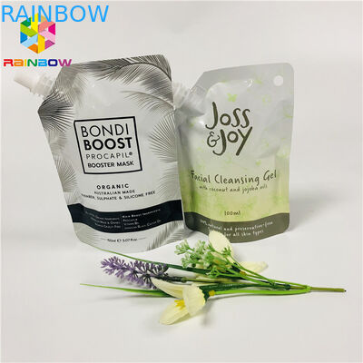 Doypack Food Grade Stand Up Pouches Reusable Cleansing Gel Facial Liquid Mask Packing