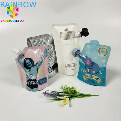 Doypack Food Grade Stand Up Pouches Reusable Cleansing Gel Facial Liquid Mask Packing