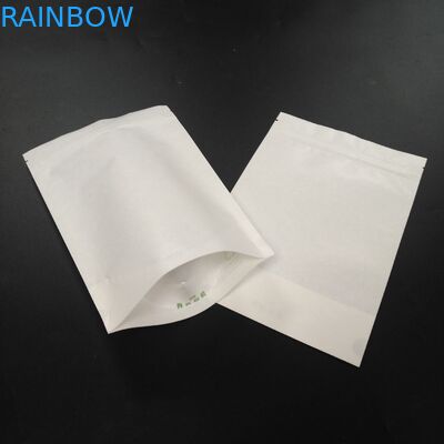 PLA Recycled Customized Paper Bags Printing Ink 100% Fully Degradable Eco Friendly