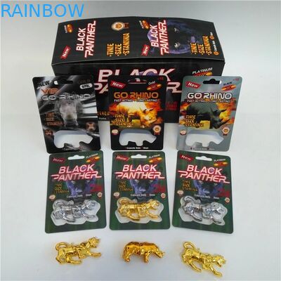 Slide Blister Insert Card Paper Box Packaging Rhino 69 Sex Pill 3d Packing Customized Size