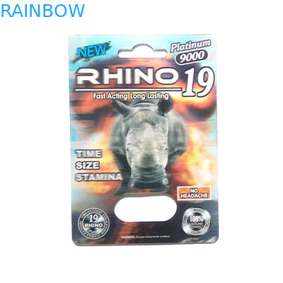 Gravnre Printing Paper Box Packaging Panther / Mamba / Rhino V7 Male Enhancement Pills Applied
