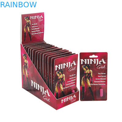 Gravnre Printing Paper Box Packaging Panther / Mamba / Rhino V7 Male Enhancement Pills Applied