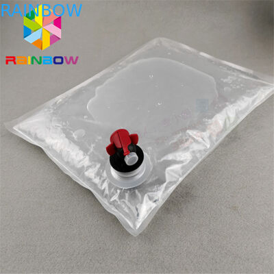Beverage Spout Pouch Packaging 3L 5L 10L Custom Printing Aseptic Bib Bag In Box