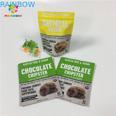 Resealable Snack Food Packaging Bags Protein / Milk Powder Lamination Aluminum Foil Zip Lock
