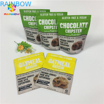 Resealable Snack Food Packaging Bags Protein / Milk Powder Lamination Aluminum Foil Zip Lock