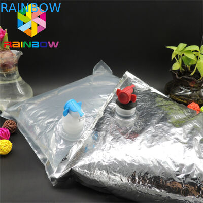 Custom Size 20L Bib Foil Packaging Bags For Drinking Water Beverage Juice Storage
