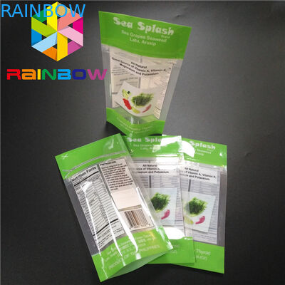 Biodegradable Aluminum Foil Stand Up Pouch Packaging Bath Crumble Salt Body Bag