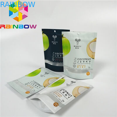 Gravure Printing Plastic Pouches Packaging Reusable Stand Up Dried Fresh Bags With Zipper