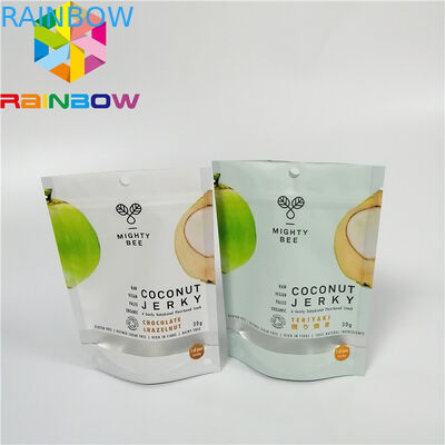 Gravure Printing Plastic Pouches Packaging Reusable Stand Up Dried Fresh Bags With Zipper