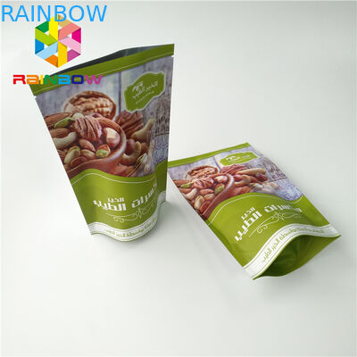 Matte Finished Aluminum Foil Stand Up Pouch Edible Fruit Jerky Packaging Custom Printing