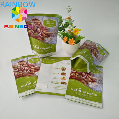 Matte Finished Aluminum Foil Stand Up Pouch Edible Fruit Jerky Packaging Custom Printing