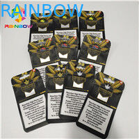 3.5g Resealable Smell Proof Mylar Bags K Stand Up Pouches For CBD Weed Hemp Oil Packaging