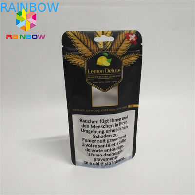 UV Printing Foil Pouch Packaging Smell Proof Mylar Cookies Bags Resealable Stand-up  Foil Bags