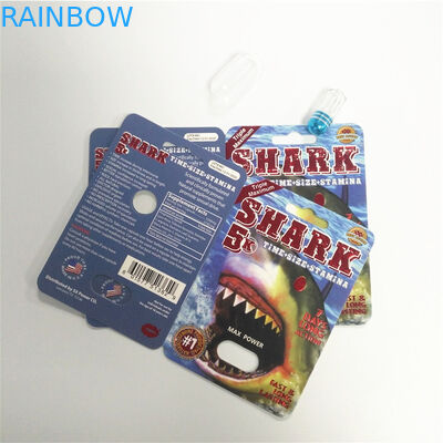Rhino Pill Capsule Blister Packaging Cards Display Box Male Sexual Performance Enhancement