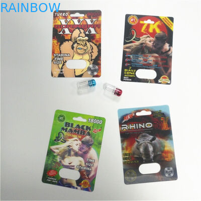 RHINO 69 Male Enhancement Pill Packaging 3d Lenticular Pack Card Eco - Friendly