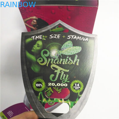 Durable RHINO Plastic Blister Packaging 3d Lenticular Card Male Coated Paper Material