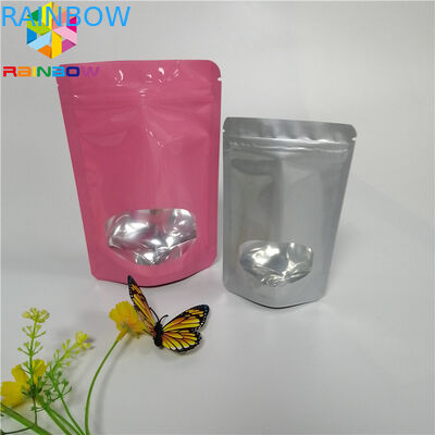 3.5g Seed Powder Foil Pouch Packaging Plastic Heat Seal Bags With Clear Window