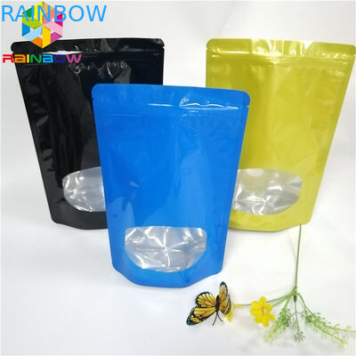 3.5g Seed Powder Foil Pouch Packaging Plastic Heat Seal Bags With Clear Window