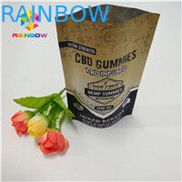 Doypack k Aluminum Foil Pouch Premium CBD Hemp Flower Tea Packaging Smell Proof Children Resistant Pouch