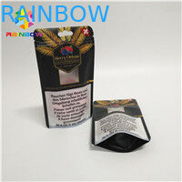 Doypack k Aluminum Foil Pouch Premium CBD Hemp Flower Tea Packaging Smell Proof Children Resistant Pouch