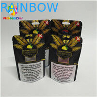 Doypack k Aluminum Foil Pouch Premium CBD Hemp Flower Tea Packaging Smell Proof Children Resistant Pouch