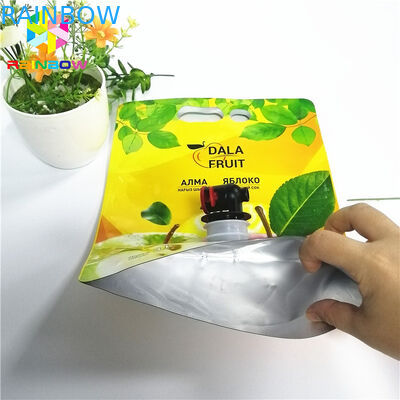 Leak Proof Spout Pouch Packaging Aluminum Foil 2L 3L 5L Wine Apple Juice Storage