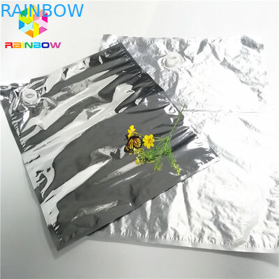 5L 10L Aluminum Foil Laminated Spout Bags Packaging Custom Water Oil Wine Applied