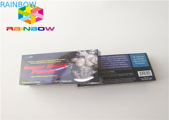 Male Enhancement Drink Bottle Wrapping Paper Box With Adhesive Sticker Label